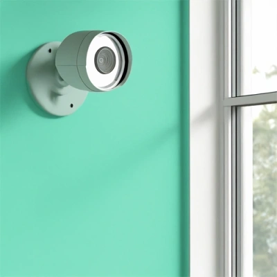 Saginaw vivint camera facing a window